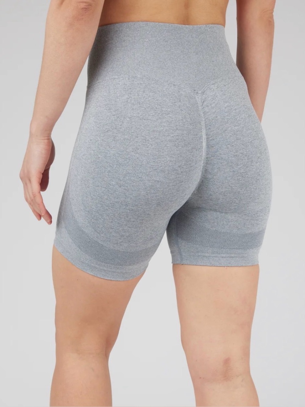 90 degree by reflex Bootyful gray biker shorts Small NWT